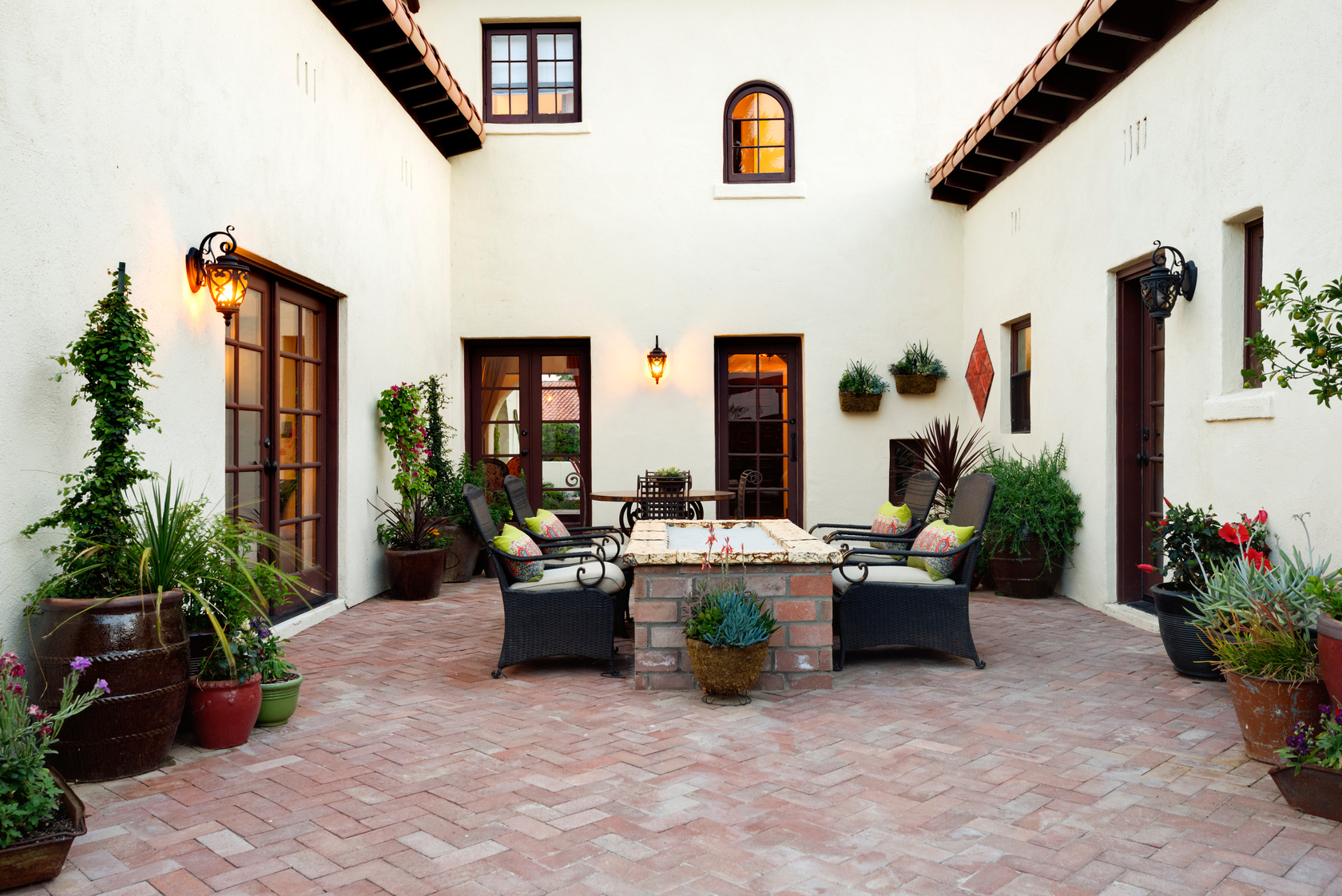 Desert home backyard.