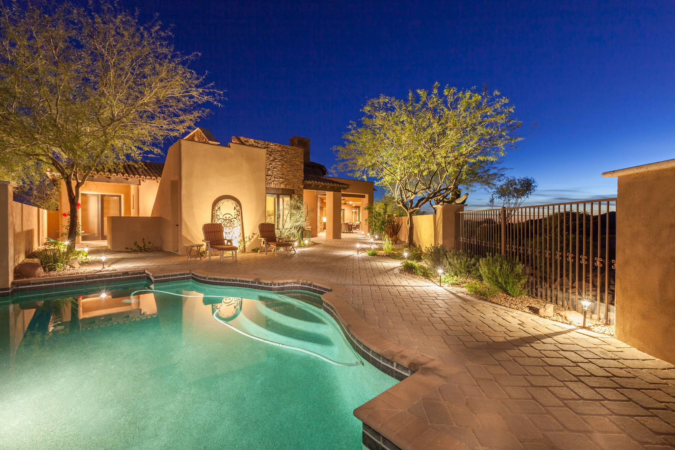 Luxury Backyard Pool Area